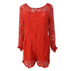 Red Lace Jumpsuit